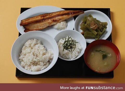 Typical prison food in Japan