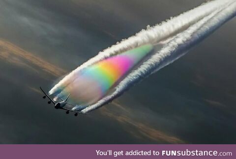 Rare Pick of Gay Chemtrails Being Dispersed by a Gov'ment Plane