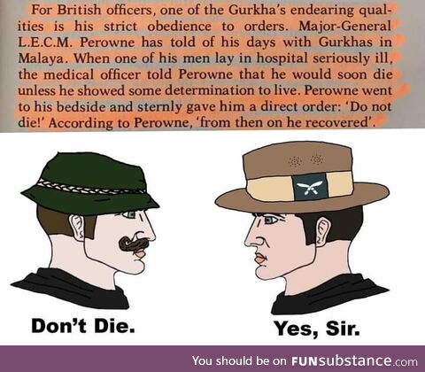 Gurkhas arent human