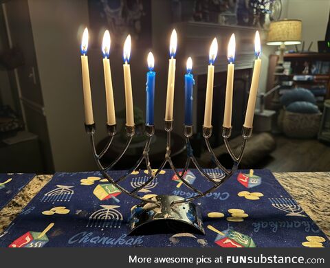 And a happy final night of Hanukkah! Chag Sameach