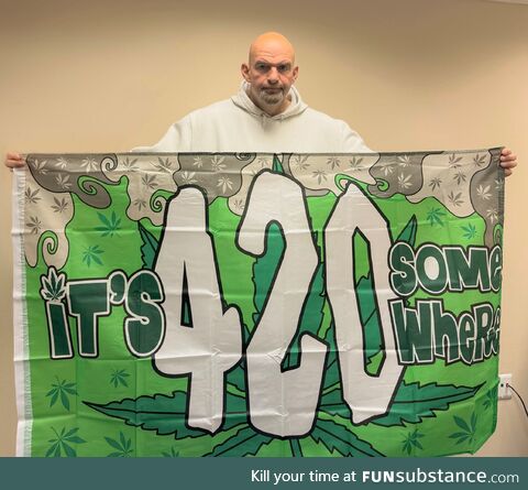 Longtime cannabis advocate U.S. Sen. John Fetterman today