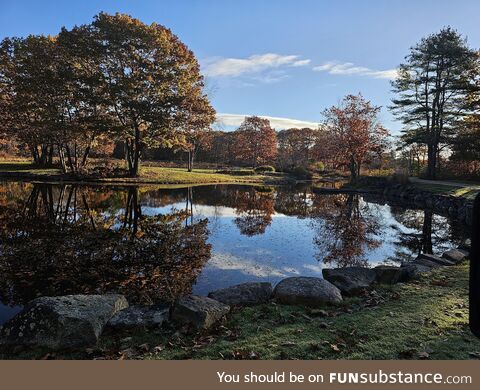 End of fall in Kennebunkport Maine