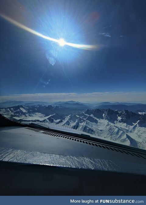 Another day along and above some peaks of Himalayas