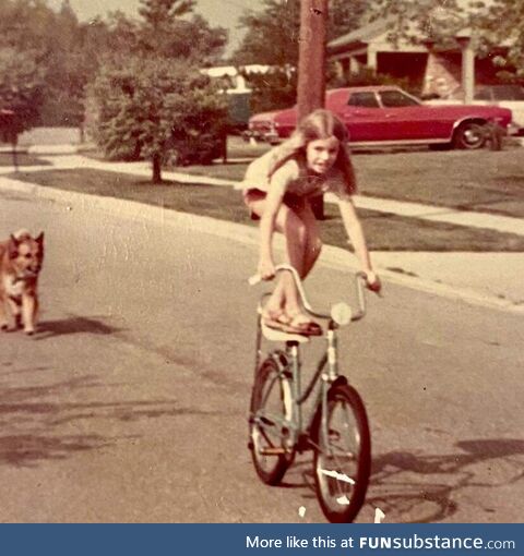 Peak GenX - Riding your bike down the middle of the street, standing on the banana seat,