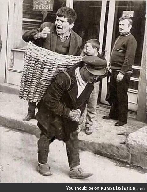 Pub employee who specifically employed to carry wasted customers to their homes. 1960s,