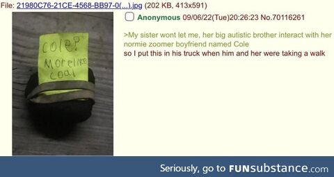 Anon utterly destroys his sister