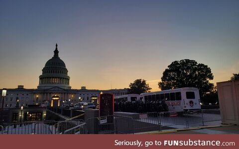 [OC] Riot police out front of the capital during Roe v Wade protests, June 24 2022