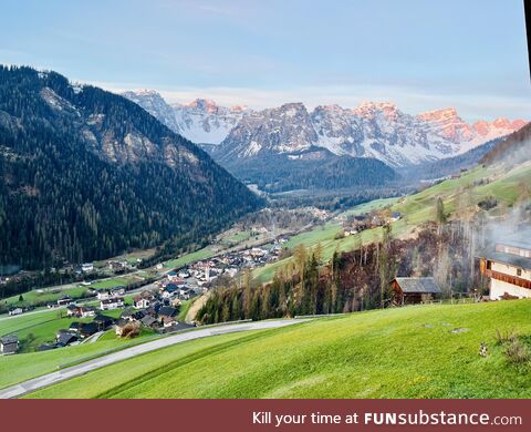 [OC] Good morning from Lungiarü, Südtirol