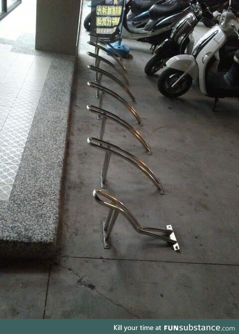 Bicycle rack slacking off?