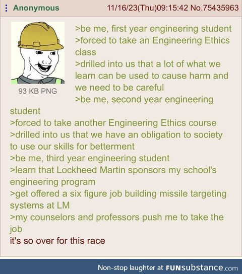 Anon decides his ethics