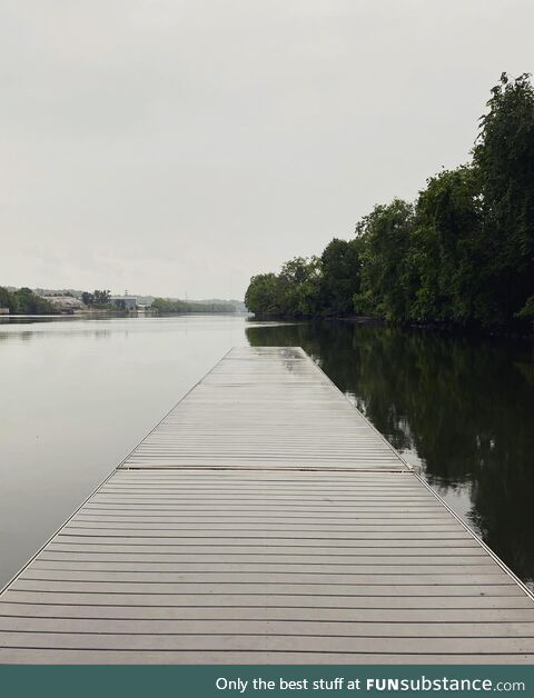 Fishing dock on the Hudson