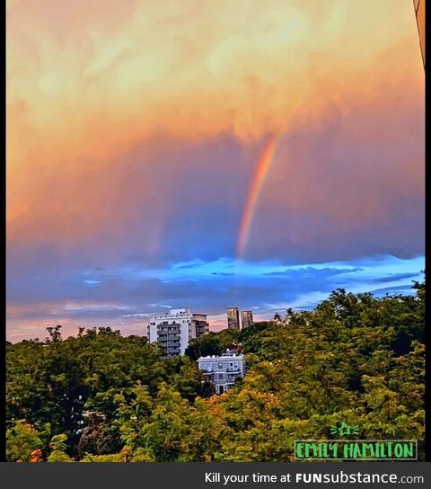 Tail end of a Denver storm