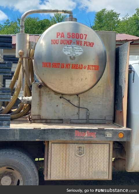 The truck that pulled up to our campsite