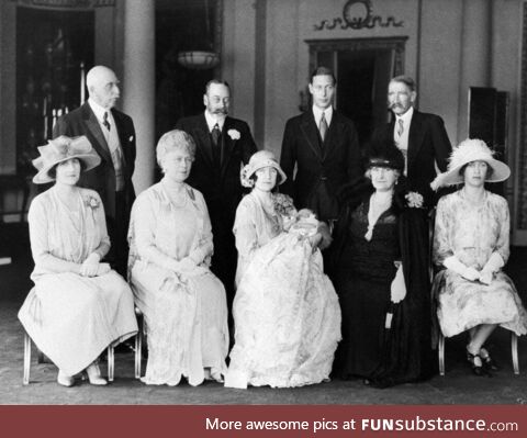 Elizabeth II’s christening in 1926