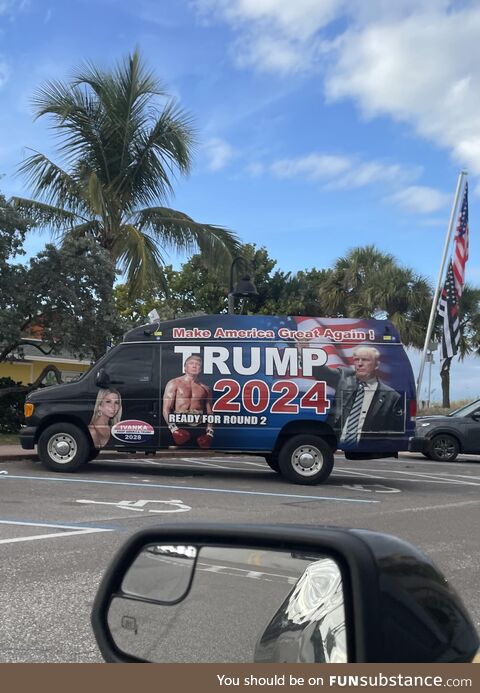 [OC] Saw this parked illegally in a handicap spot in Florida