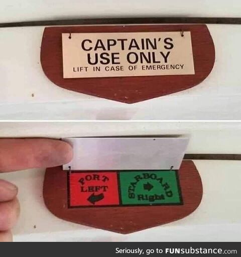 Captain's use only