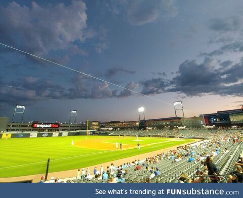 [OC] Enjoying some baseball on a warm July night