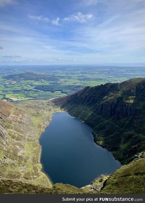 Coumshingaun lake, ireland