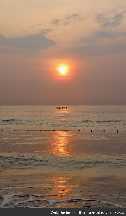 Fishermen under the morning sunshine