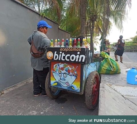 We accept bitcoin