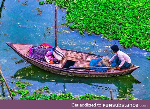 How happiest fisherman do his job!