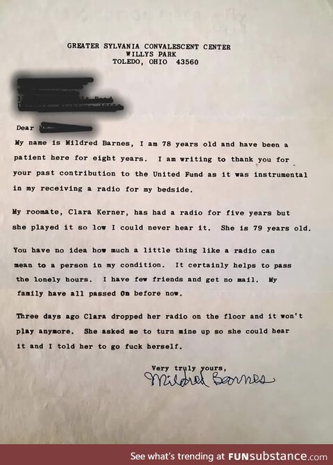 A note of thanks (circa 1975)