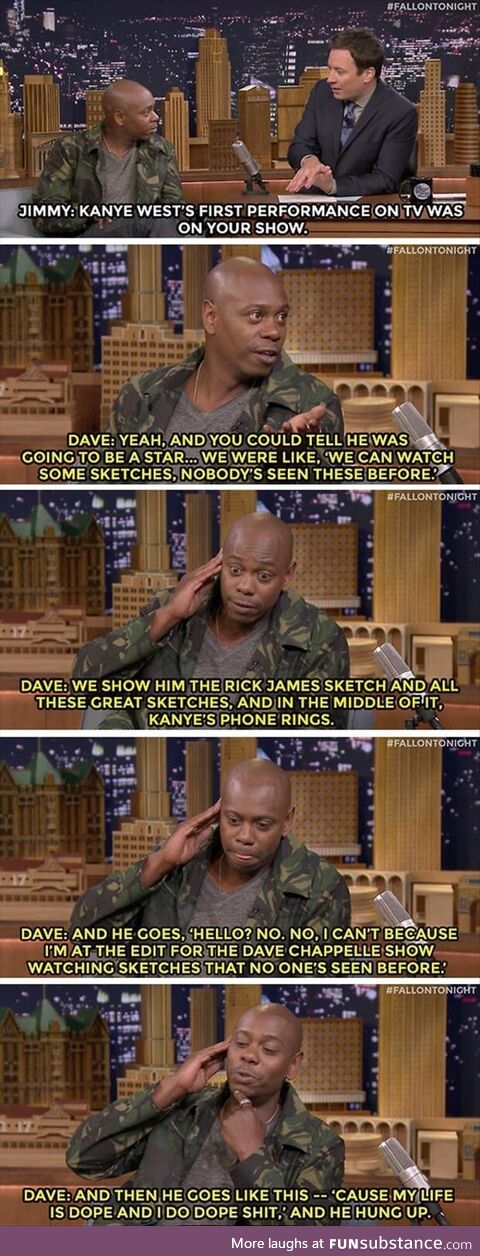 Chapelle describes his first meeting Kanye