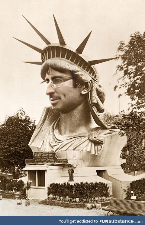 Lady Liberty looking ludicrously likeable. And John Oliver