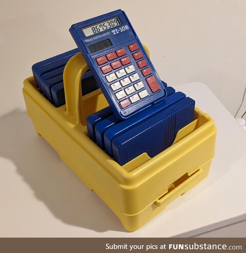 Old School solar powered calculators TI 108