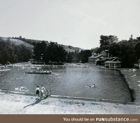 Willow Lake pool in Schuylkill County, Pennsylvania (1930s)