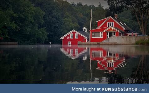 House on pond