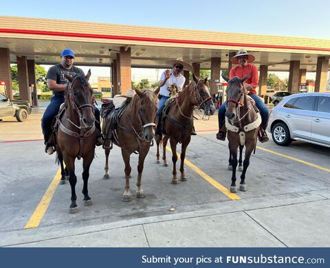 Friday night trips to the QT in Texas vibe a bit differently sometimes