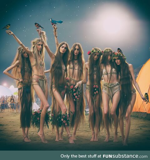 Rainbow Gathering by LARRY CARLSON