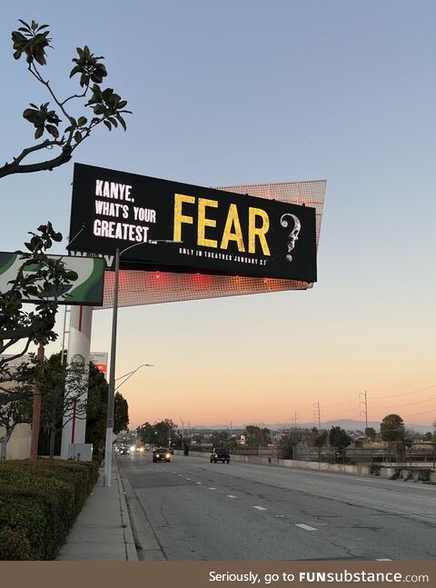 [OC] This movie billboard trolling Kanye West