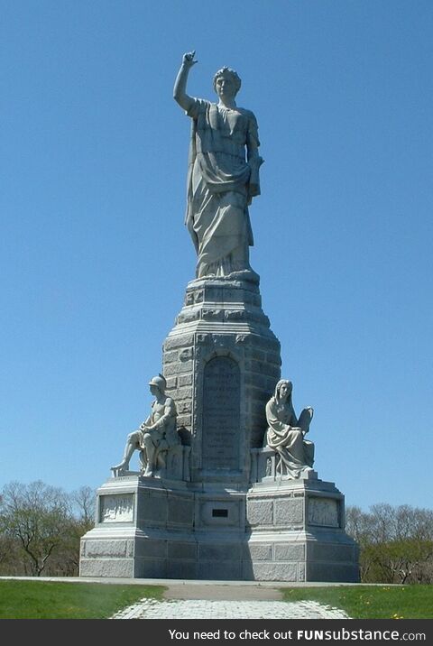 If You're Disappointed by Plymouth Rock Visit the Forefathers Monument Less Than a Mile