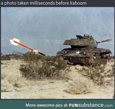 A photo was taken milliseconds before kaboom