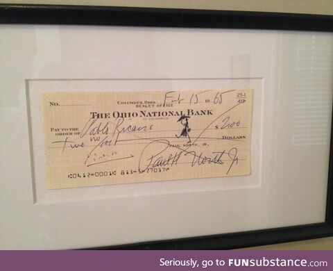 An autograph sketch of Mary Poppins made by Pablo Picasso in 1965. (Mine)