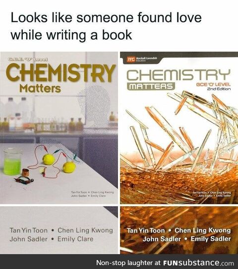 Chemistry matters, especially for these two