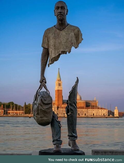 A beautiful sculpture in Venice, Italy