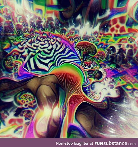 An image created by an ai through the word psychedelic