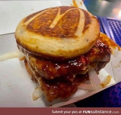 A buddy got a McDonald’s to combine a McGriddle and McRib. The McGribble is born…