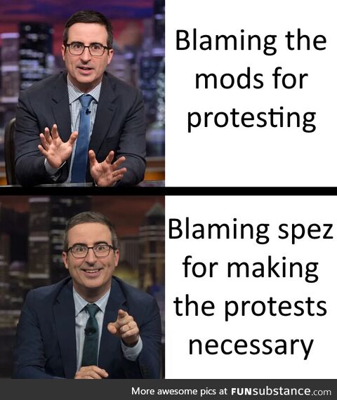 Taking the new John Oliver template out for a spin