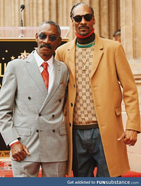 Snoop Dogg with his Father