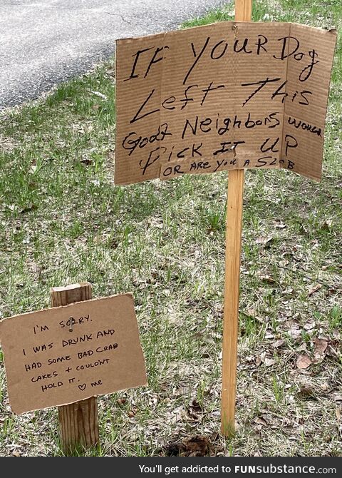 Neighborhood Dispute with Signs