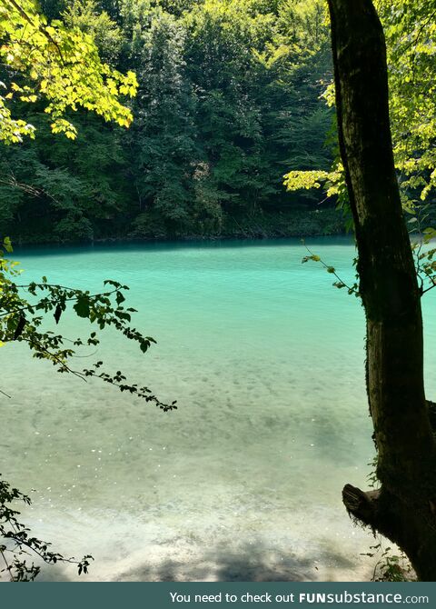 Soca River in Slovenia. Sometimes the colors seem unreal