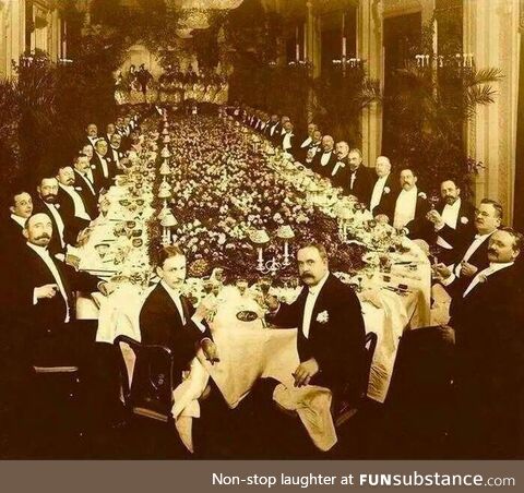 Banquet at the Astor Hotel in New York, 1904