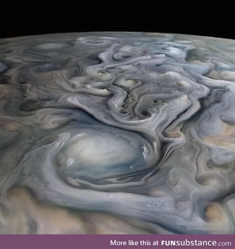 Jupiter's eddies captured by Juno spacecraft