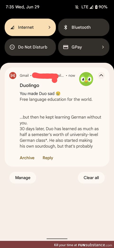 You guys, Duolingo is passive-aggressive as shit