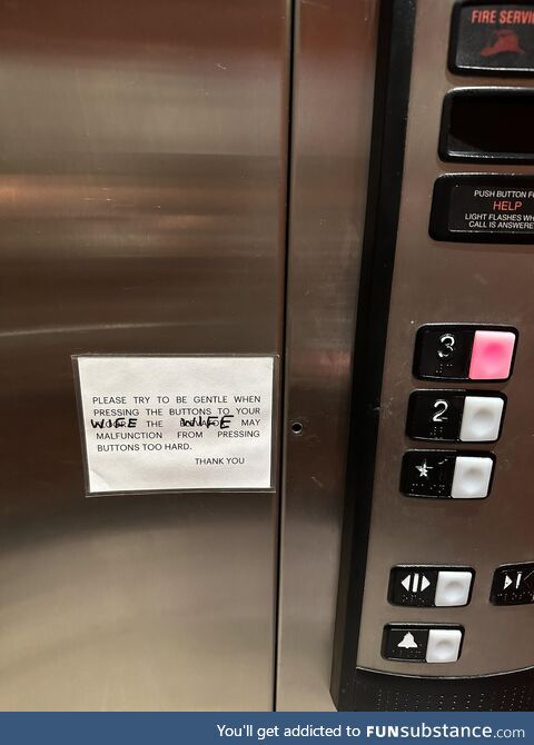 You’re not the only one, elevator