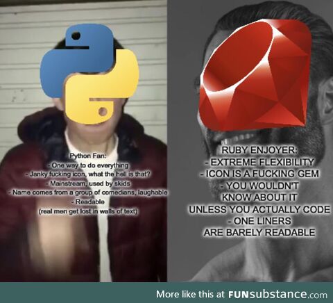 rubyIsBetterThanPython